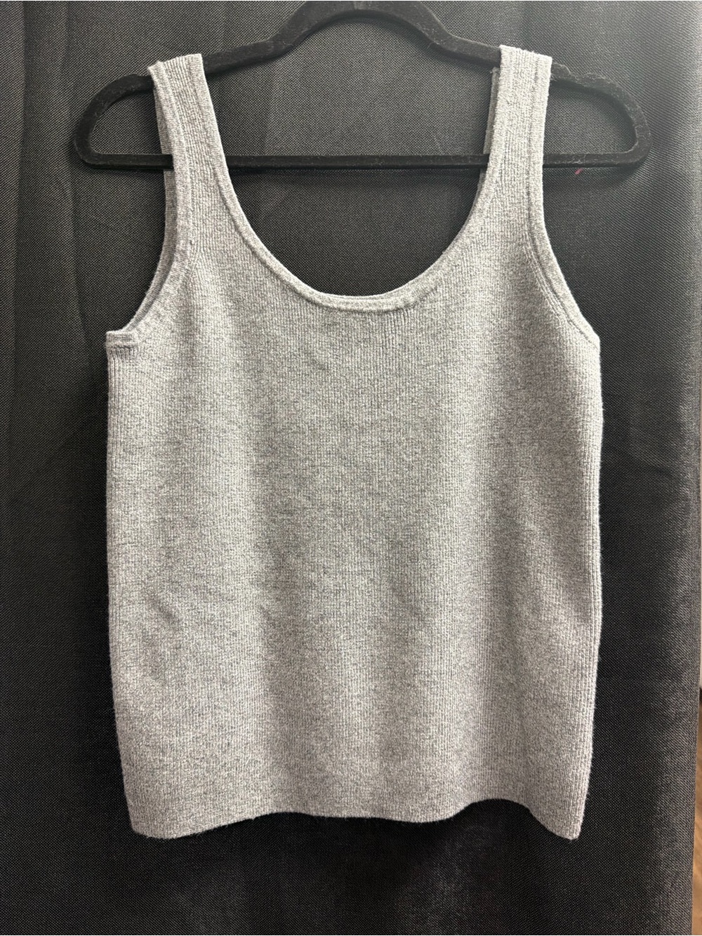 a new day Gray Knit Scoop Neck Tank Top